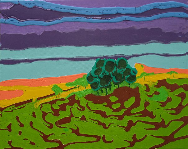2008    FieldwithBushintheMiddle_40x50